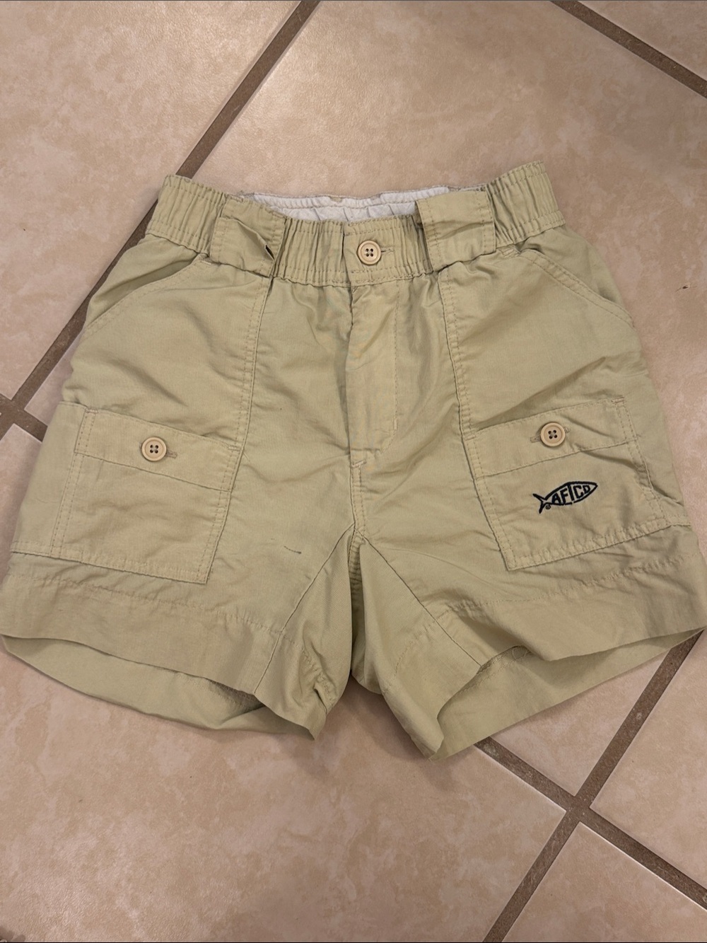 AFTCO Kids Cargo Shorts Light Khaki 22